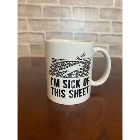 Sick of this Sheet Audit Accounting Spreadsheet Funny Mug - Picture 1 of 2